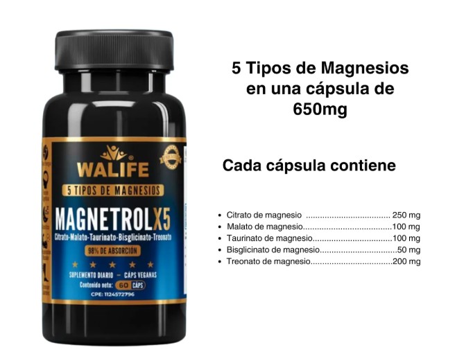 MAGNETROL X5 MAGNESIOS 60 CAPSULAS