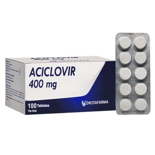 ACICLOVIR 400 MG X 10 TAB DROTAFARMA FAHD