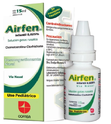 AIRFEN PED. 0,025% X 15ML OXIMETAZOLINA