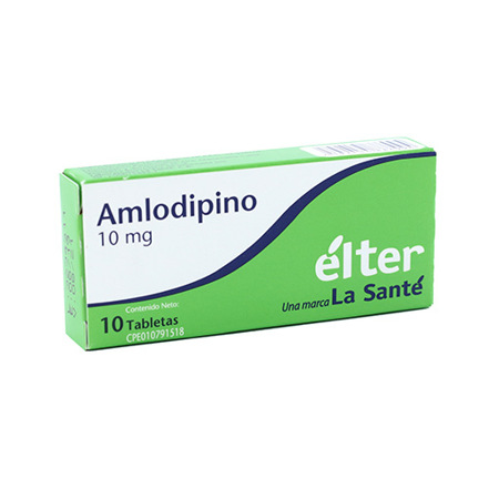 AMLODIPINA 10 MG X 10 COMP ELTER/GENVEN