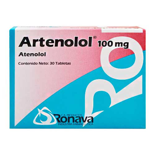 ARTENOLOL 100 MG X 30 TAB ATENOLOL RONAVA