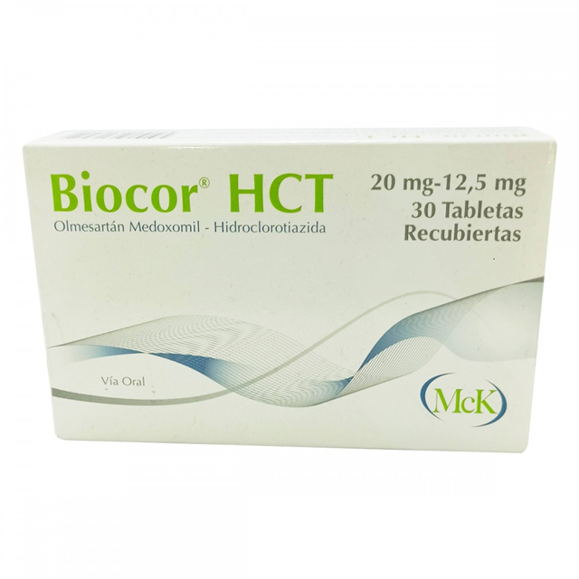 BIOCOR HCT OLMESARTAN + HIDRO 20MG /12.5 MG X 10 TAB CALOX