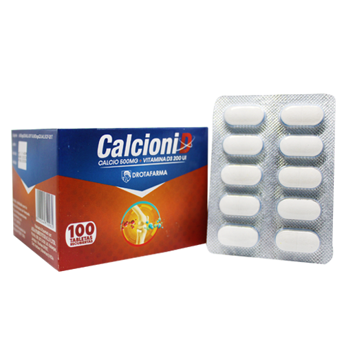 CALCIONI D CALCIO+VITAMINA D3 X 10 TAB DROTAFARMA