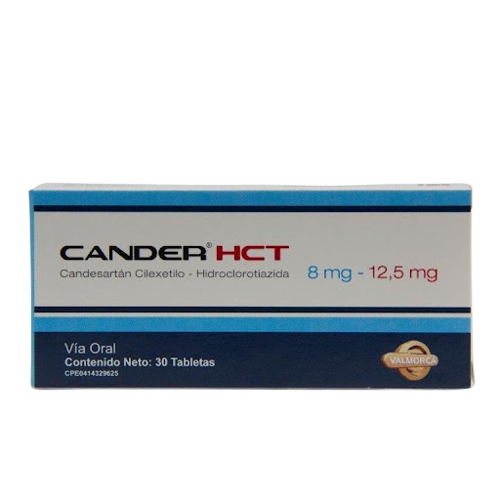 CANDER HCT 8MG/12,5MG X 30 TAB. CANDESARTAN+ HIDRO