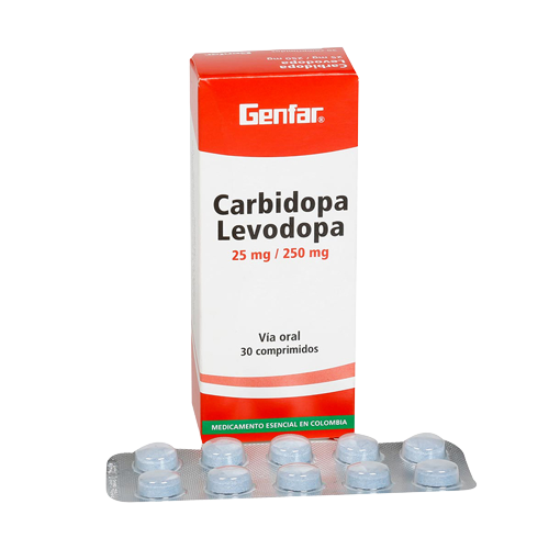 CARBIDOPA- LEVODOPA 25MG/250MG X 10 TAB. GENFAR