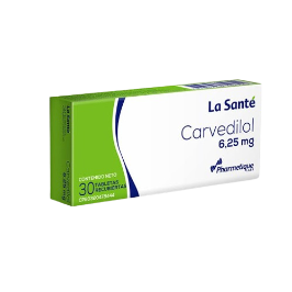 CARVEDILOL 6,25 MG X 30 TAB (LA SANTE)
