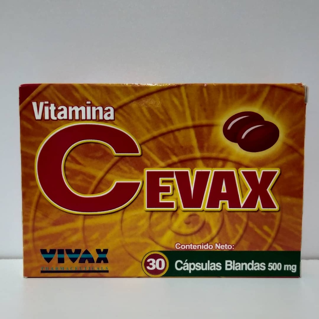 CEVAX 500 MG X 30 CAP VITAMINA C