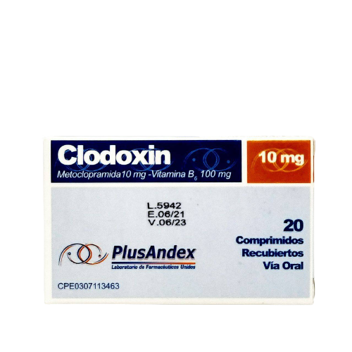 CLODOXIN (METOCLOPRAMIDA+VIT B) 10MG X 20 COMP