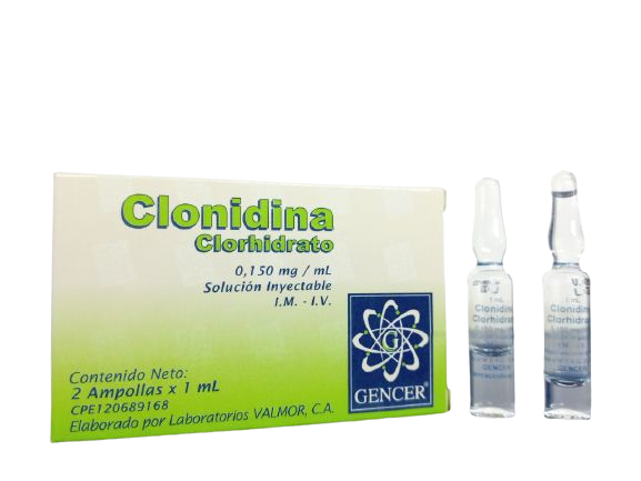 CLONIDINA 0,150 MCG/1ML X 1 AMP. I.M-I.V
