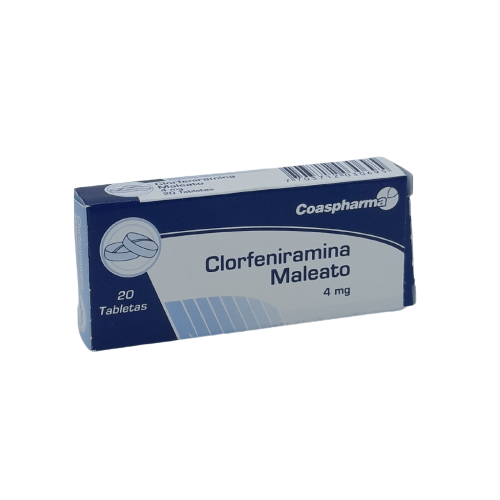 CLORFENIRAMINA 4 MG X 20 TAB COASPHARMA