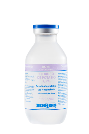 CLORURO DE POTASIO 7,5% SOL. X 100 ML KCL  BEHRENS)