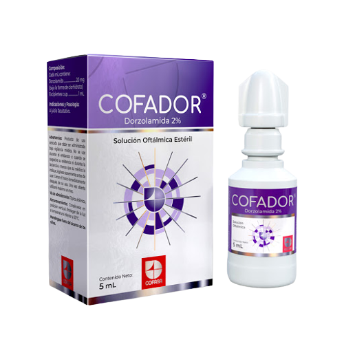 COFADOR (DORZOLAMIDA) 2% SOL. OFT. X 5 ML