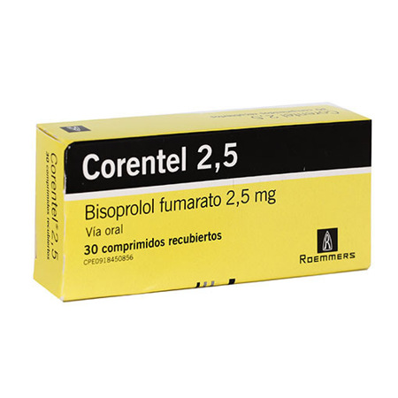 CORENTEL (BISOPROLOL) 2,5 MG X 30 COMP