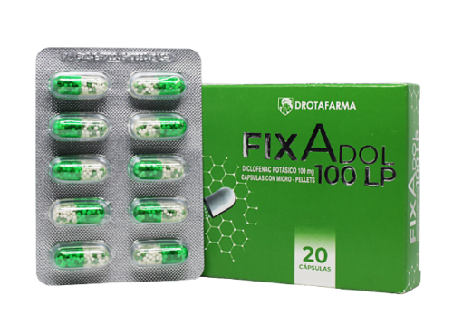 DICLOFENAC POTASICO 100MG X 10 CAPSULAS  FIXADOL