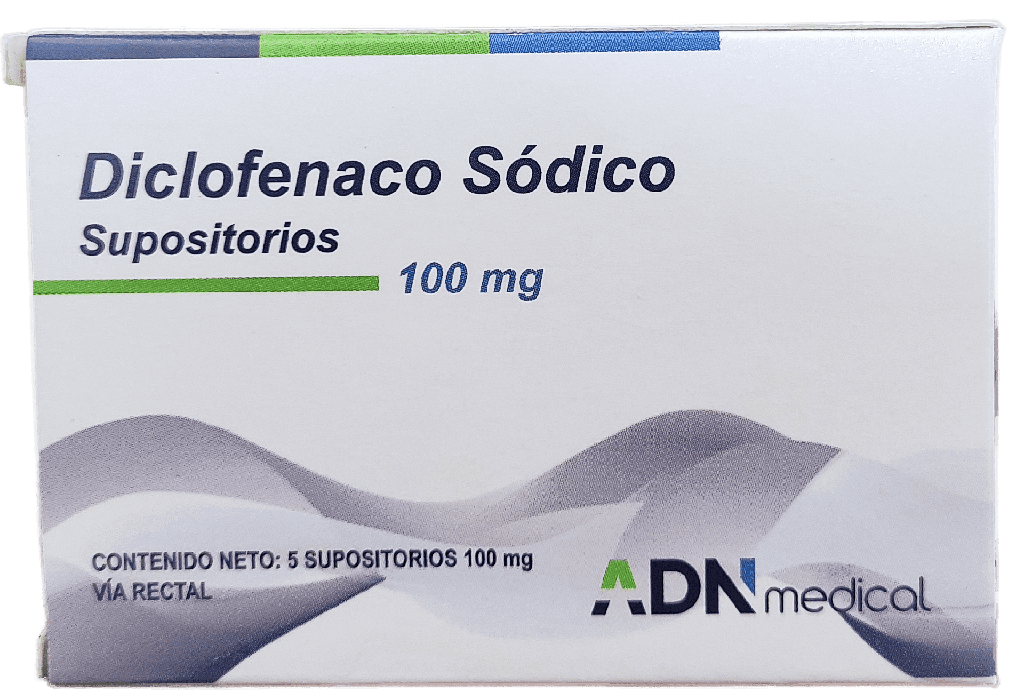 DICLOFENAC SODICO 100 MG SUPOSITORIO  X 5