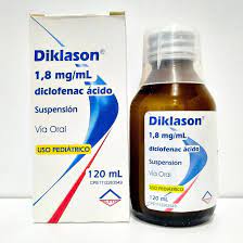 DIKLASON 1,8MG/ML (DICLOFENAC) SUSP. P ED. X 120ML
