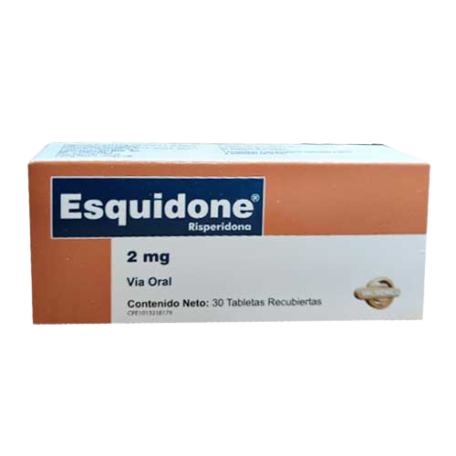 ESQUIDONE 2 MG X 30 TAB RISPERIDONA