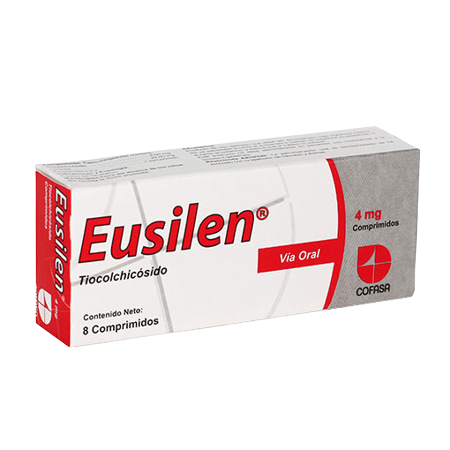 EUSILEN (TIOCOLCHICOSIDO) 4MG X 8 COMP