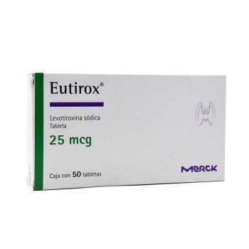 EUTIROX (LEVOTIROXINA) 25 MCG X 50 TAB. (MERCK)