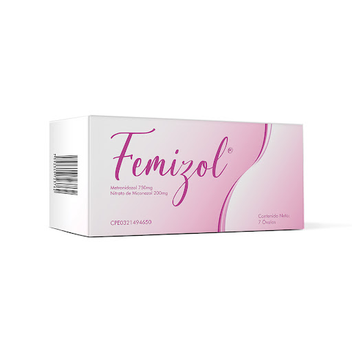 FEMIZOL 750MG-200MG X 7 OVULOS METRONIDA+MICONAZ