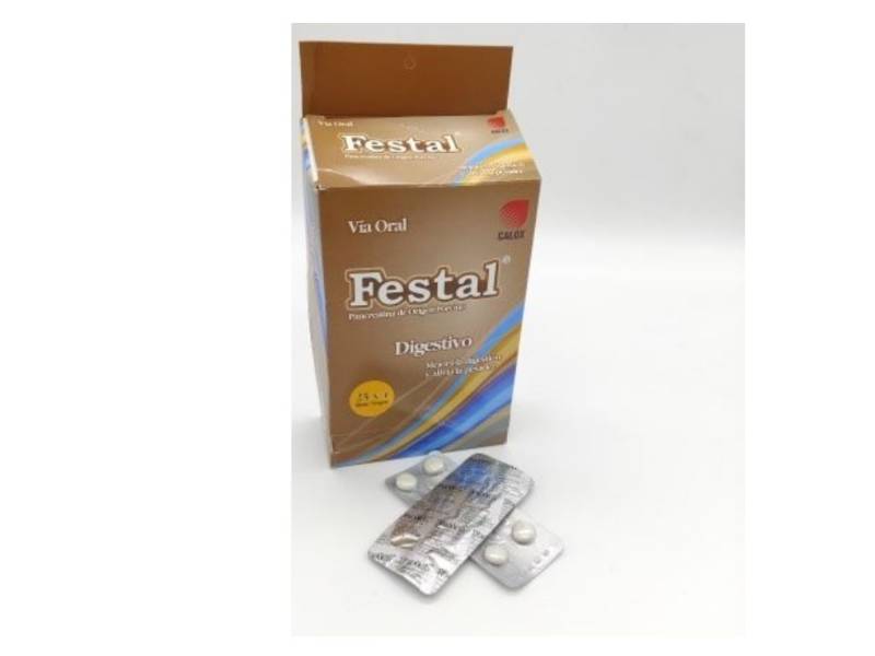FESTAL 210 MG X 4 TAB.