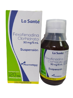 FEXOFENADINA CLORHIDRATO 30/5MG/ML 120 ML (LA SANTE)