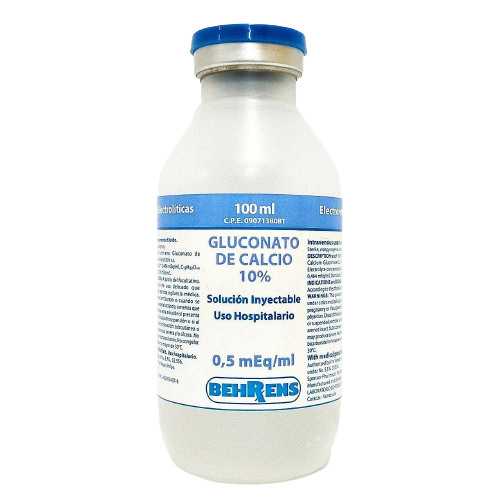 GLUCONATO DE CALCIO 10% 100 ML