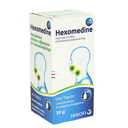 HEXOMEDINE AEROSOL X 30 GR Hexamidina + Lidocaína
