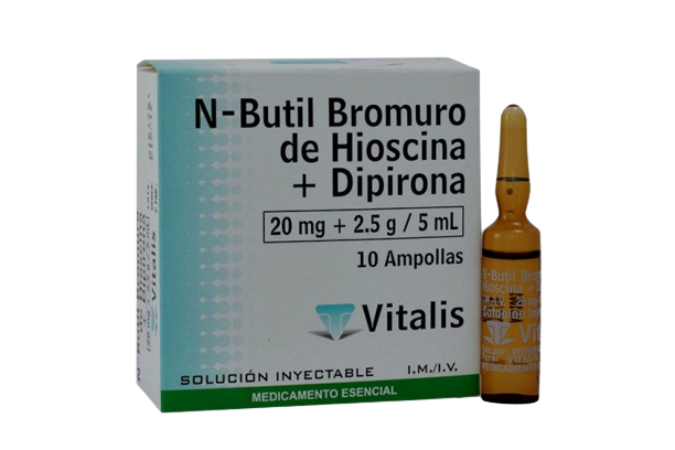 HIOSCINA +DIPIRONA 20MG/2,5G/5ML X 1 AMP. I.V-I.M