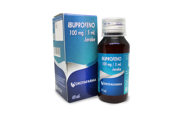 IBUPROFENO 100MG/5ML JBE PED X 60ML DROTAFARMA
