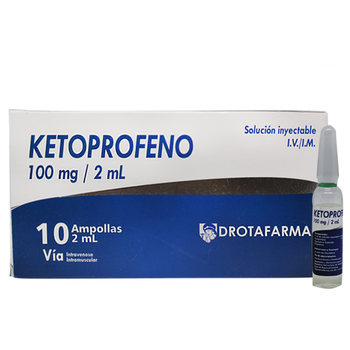 KETOPROFENO 100MG/2ML X 1 AMP IV/IM DROTAFARMA