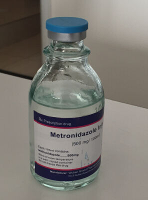 METRONIDAZOL 500 MG/ML X100 ML X 1 AMP. I.V (PISA/BLUE MEDICAL)