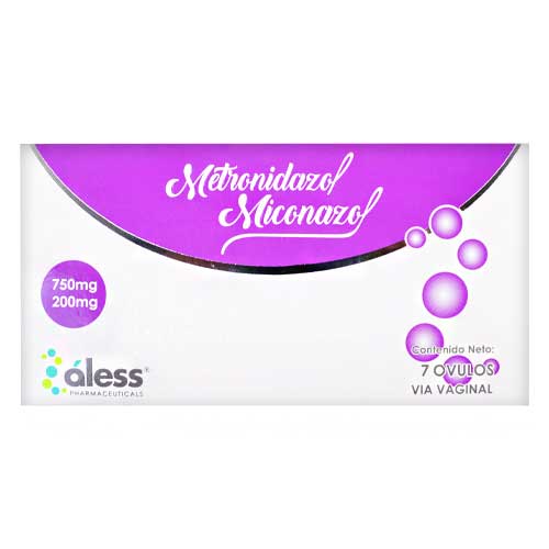METRONIDAZOL + MICONAZOL 750MG/200MG X 7 OVULOS VAG. ALESS