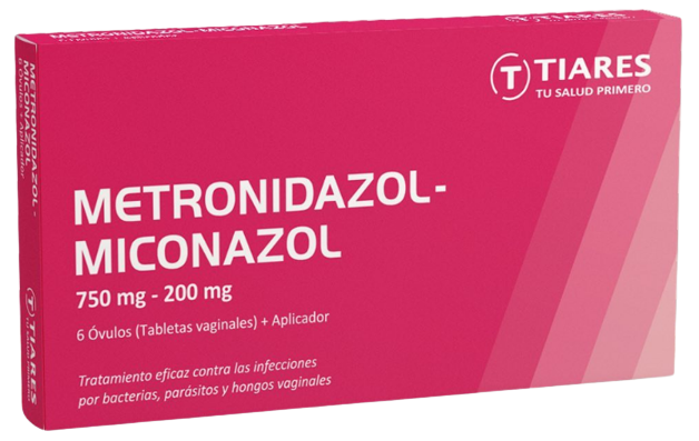 METRONIDAZOL+MICONAZOL 750MG/200MG X 6 OVU. VAG. TIARES