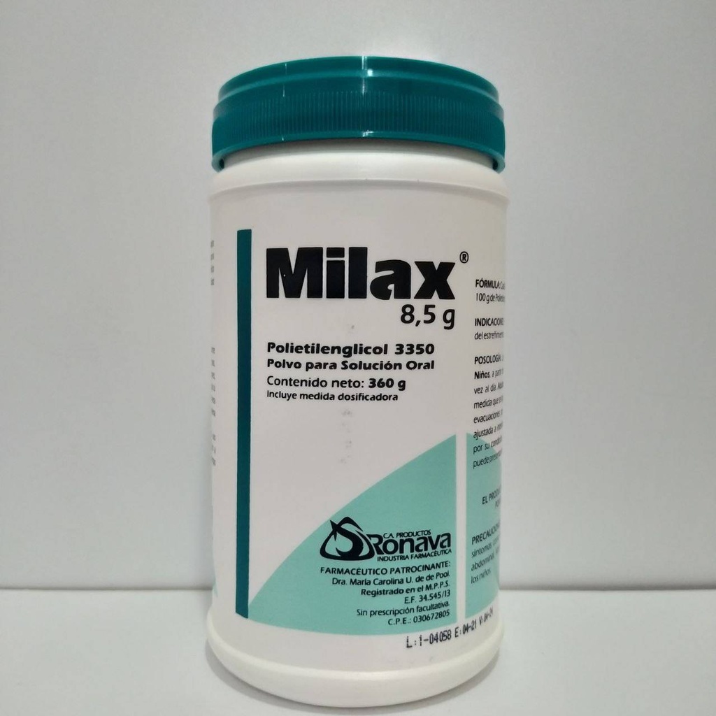 MILAX POLVO 360 GR POLIETILENGLICOL