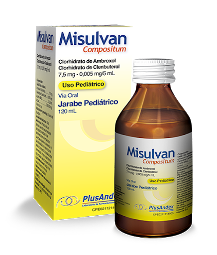 MISULVAN COMP 7,5MG PED X 120 ML AMBROXOL
