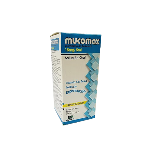 MUCOMAX AMBROXOL 15MG/5ML 120 ML