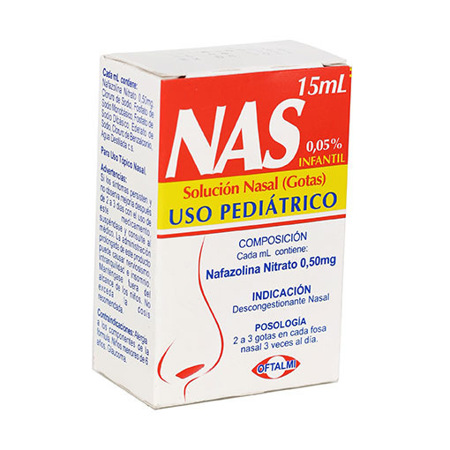 NAS (NAFAZOLINA) GOTAS PED. X 15 ML