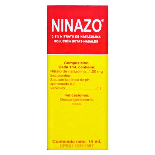 NINAZO 0.1% 15ML ADULTO NAFAZOLINA