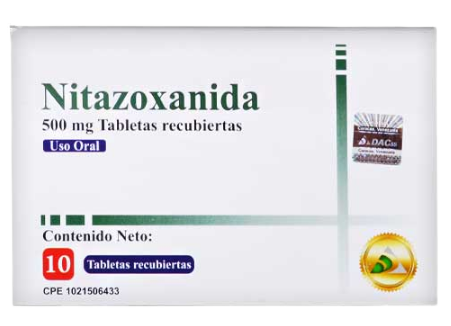 NITAZOXANIDA 500 MG X 10 TAB. DPT- DAC-JMW