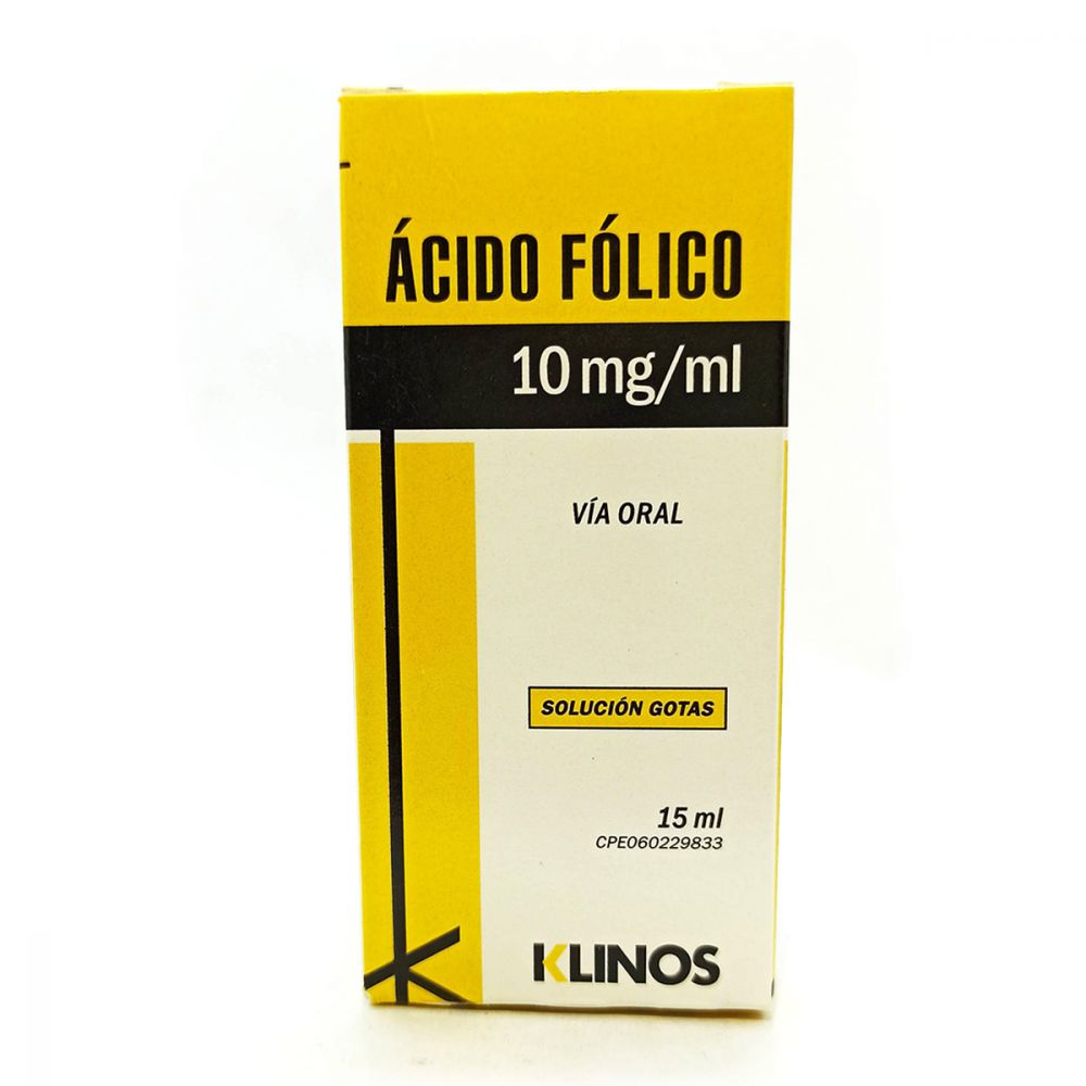 ACIDO FOLICO GOTAS 10MG/ML X 15ML AFOKLIN KLINOS