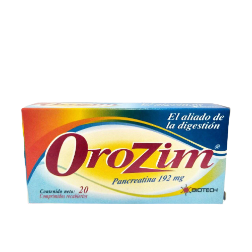 OROZIM 20 COMP (PANCREATINA 192MG) BIOTECH