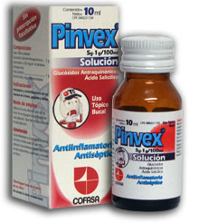 PINVEX 5G-1/100ML X 10 ML SOL. USO TOPICO BUCAL