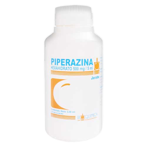 PIPERAZINA 500MG/5ML JBE 120ML INVQUIMICA QUIMFAR