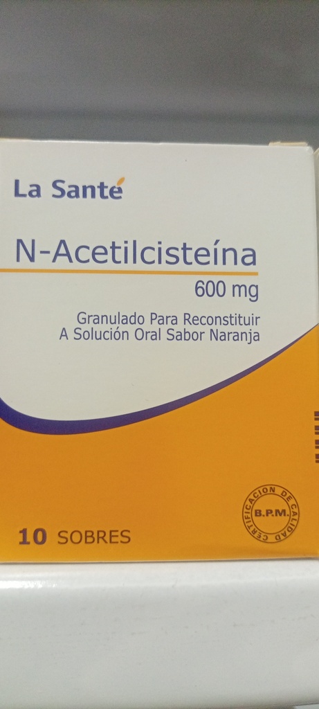 N-ACETILCISTEINA 600MG X 1 SOBRE ZIFLUVIS LA SANTE