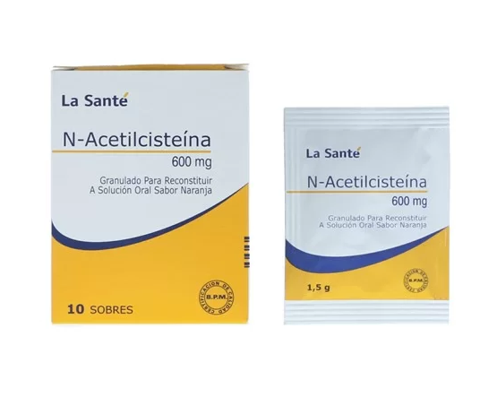 N-ACETILCISTEINA 600MG X 1 SOBRE ZIFLUVIS LA SANTE