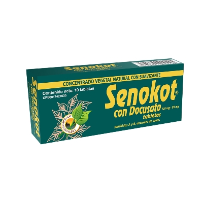 SENOKOT CON DOCUSATO x 10 TAB laxante