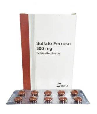SULFATO FERROSO 300MG X 10 TAB SAAD