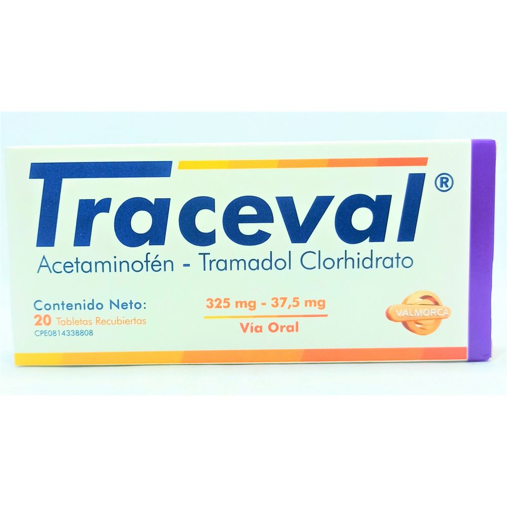 TRACEVAL (ACETAMI+TRAMADOL) 325MG/37,5 X 20 TAB