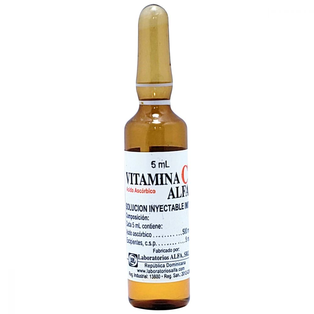 VITAMINA C 500MG/5ML X 1 AMPOLLA I.M- I.V DROTAFARMA
